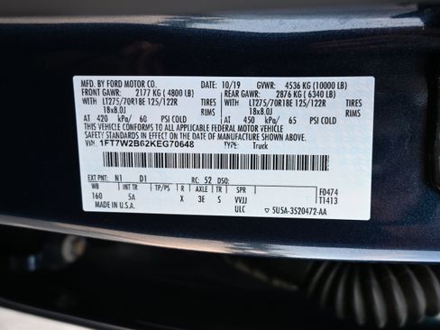 Used 2019 Ford F250 Lariat w/ Lariat Value Package AWD/4WD image 12