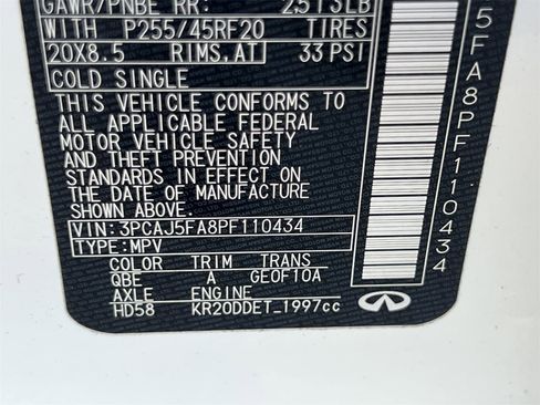 Used 2023 INFINITI QX50 Sport w/ Cargo Package image 13