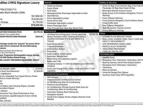 New 2026 Cadillac Lyriq Signature Luxury w/ Nappa Leather Package AWD/4WD image 41