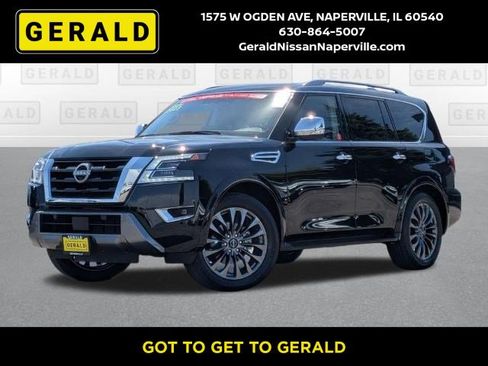 Certified 2023 Nissan Armada Platinum w/ Captain's Chairs Package AWD/4WD image 1