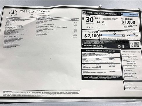 New 2025 Mercedes-Benz CLA 250 image 19