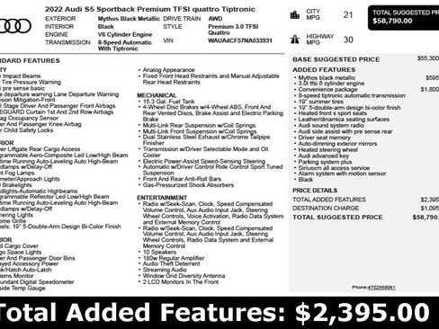 Used 2022 Audi S5 Premium image 3