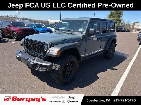 Certified 2025 Jeep Wrangler Unlimited Sport S 4xe AWD/4WD image 1
