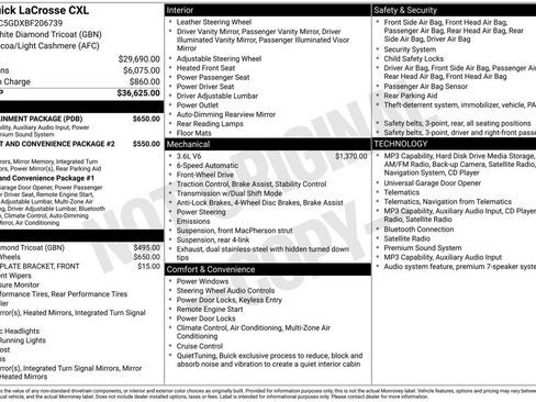 Used 2011 Buick LaCrosse CXL w/ Entertainment Package FWD image 18