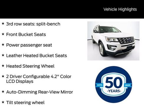 Certified 2017 Ford Explorer XLT w/ Equipment Group 202A image 16