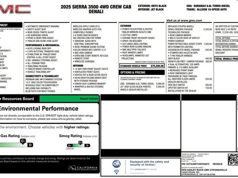 Used 2025 GMC Sierra 3500 Denali w/ Denali Reserve Package AWD/4WD image 2