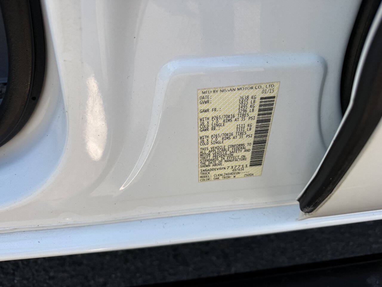 Used 2015 Nissan Frontier SV AWD/4WD image 27