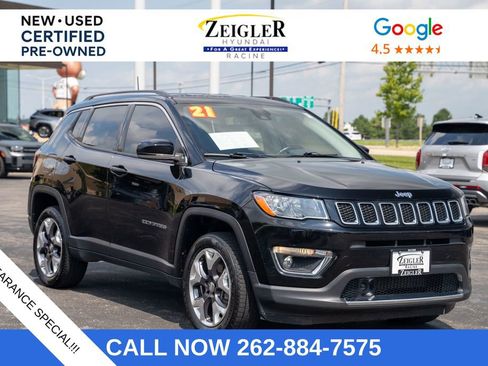 Used 2021 Jeep Compass Limited w/ Elite Interior Group image 1