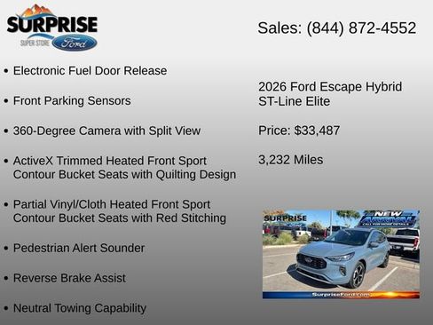 Used 2026 Ford Escape ST-Line Elite w/ Premium Technology Package AWD/4WD image 14