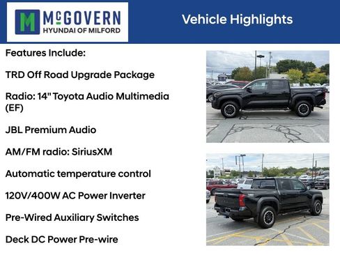 Used 2024 Toyota Tacoma TRD Off-Road w/ TRD Off Road Upgrade Package AWD/4WD image 4