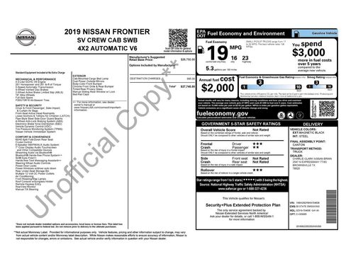 Used 2019 Nissan Frontier SV RWD image 9