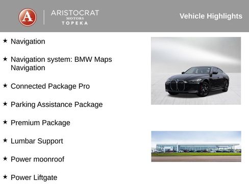 Used 2024 BMW i4 eDrive35 w/ Premium Package RWD image 2