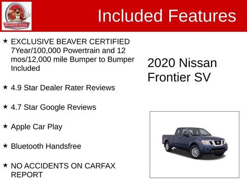 Used 2020 Nissan Frontier SV AWD/4WD image 4