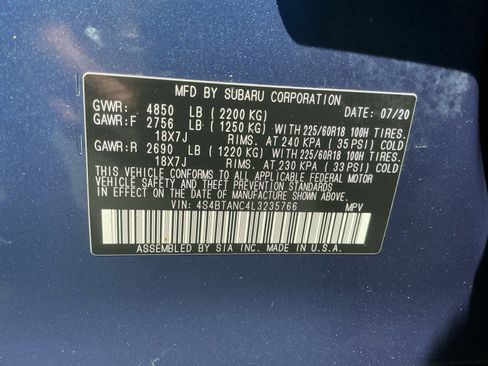 Used 2020 Subaru Outback Limited w/ Popular Package #2 AWD/4WD image 16