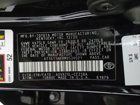 Used 2021 Toyota Camry SE image 33