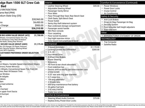 Used 2006 Dodge Ram 1500 Truck SLT w/ Quad Cab Big Horn Value Group AWD/4WD image 63