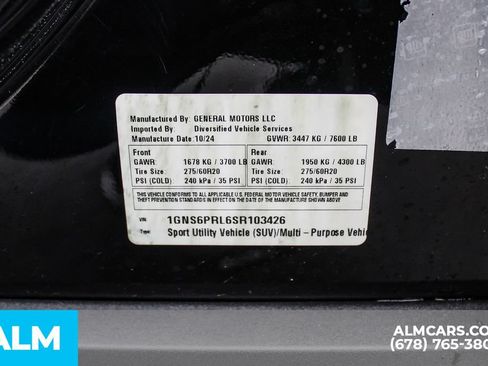 Used 2025 Chevrolet Tahoe Z71 w/ Z71 Off-Road Package AWD/4WD image 43