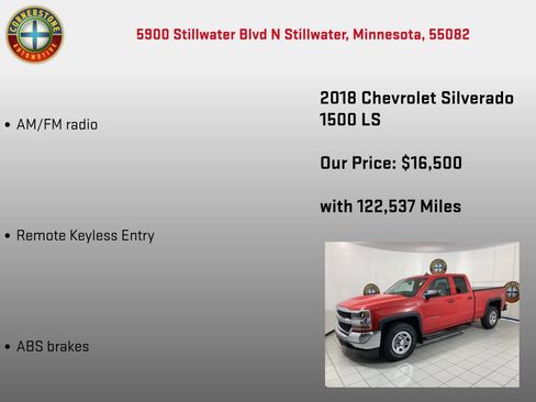 Used 2018 Chevrolet Silverado 1500 LS RWD image 5