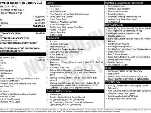 Certified 2025 Chevrolet Tahoe High Country w/ Sun And Tow Package image 40