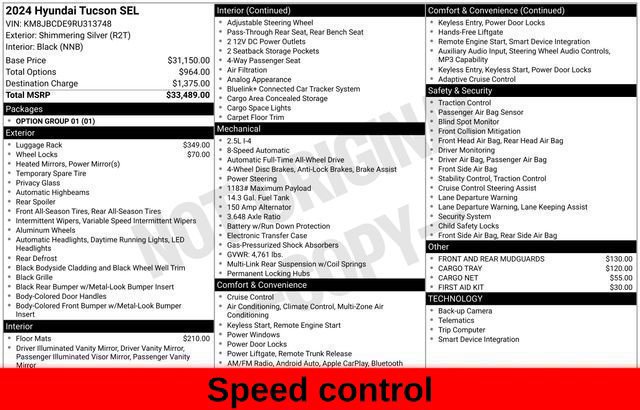 Used 2024 Hyundai Tucson SEL AWD/4WD image 48
