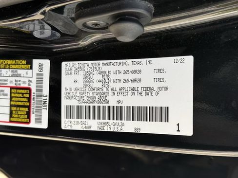 Used 2023 Toyota Sequoia Limited w/ Tow Technology Package AWD/4WD image 38