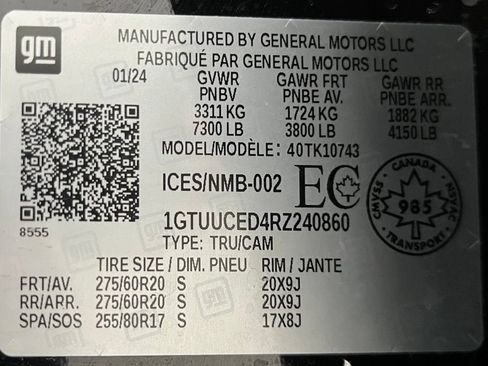 Used 2024 GMC Sierra 1500 Elevation w/ Elevation Premium Package AWD/4WD image 63