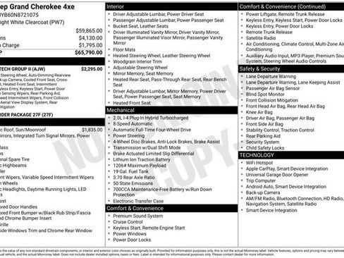 Used 2022 Jeep Grand Cherokee Limited 4xe w/ Luxury Tech Group II image 33