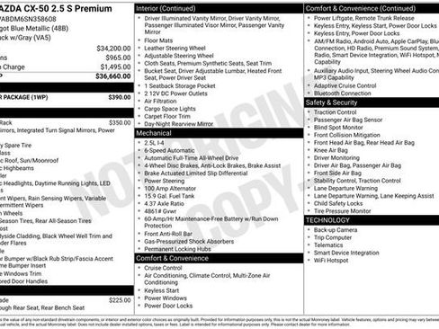 Used 2025 MAZDA CX-50 AWD 2.5 S w/ Weather Package image 29