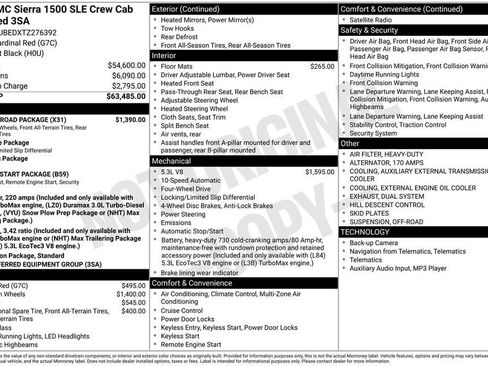 New 2026 GMC Sierra 1500 SLE w/ X31 Off-Road Package image 5