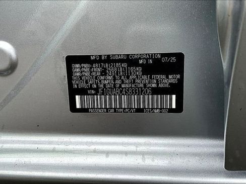 New 2025 Subaru Impreza 2.0i image 14