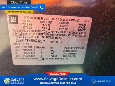 Used 2017 GMC Terrain SLE w/ Technology Package AWD/4WD image 17
