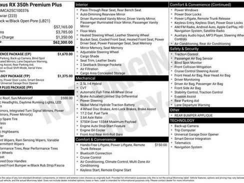 Certified 2025 Lexus RX 350 w/ Convenience Package image 41