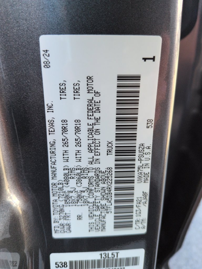 Used 2024 Toyota Tundra SR5 w/ SR5 Convenience Package AWD/4WD image 29