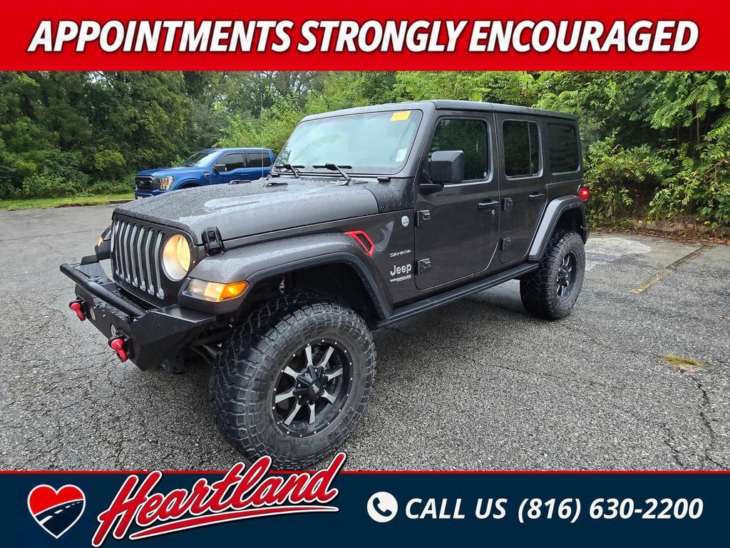 Used 2018 Jeep Wrangler Unlimited Sahara w/ Cold Weather Group AWD/4WD image 1