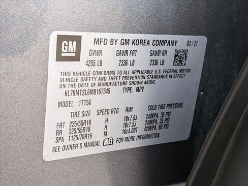 Used 2021 Chevrolet TrailBlazer RS w/ Sun and Liftgate Package image 25