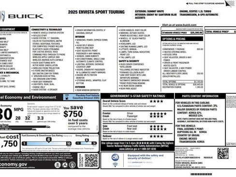 Used 2025 Buick Envista Sport Touring w/ Convenience I Package image 12