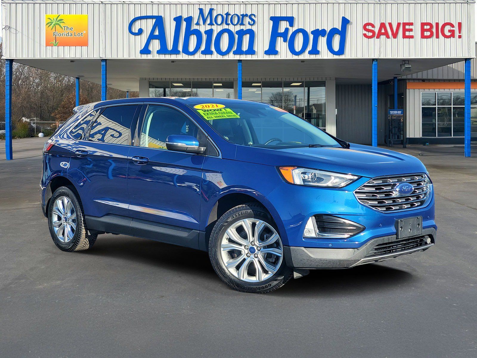 Used 2021 Ford Edge Titanium w/ Cargo Accessory Package AWD/4WD image 1