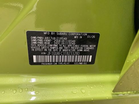 New 2026 Subaru Impreza 2.0i Sport image 25