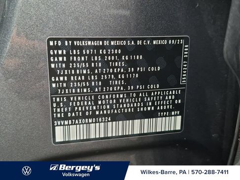 Certified 2024 Volkswagen Tiguan SE AWD/4WD image 31