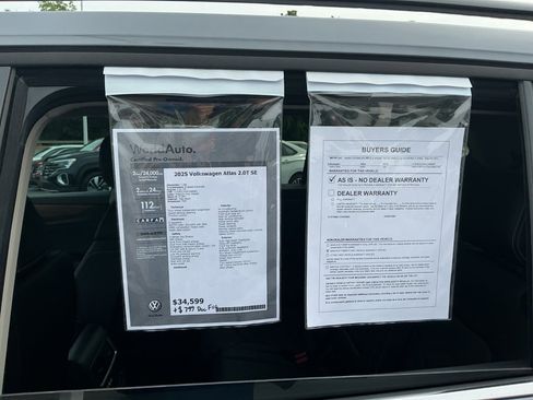 Certified 2025 Volkswagen Atlas SE FWD image 37