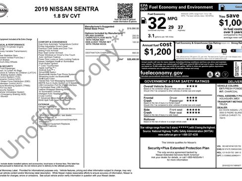 Used 2019 Nissan Sentra SV FWD image 3