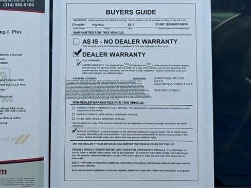 Used 2017 Chrysler Pacifica Touring-L Plus image 28