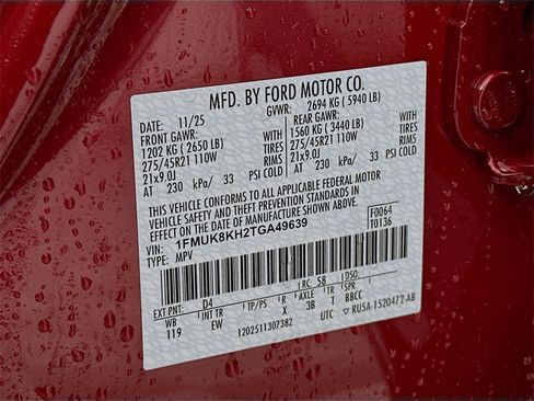 New 2026 Ford Explorer ST-Line w/ ST-Line Street Pack image 33