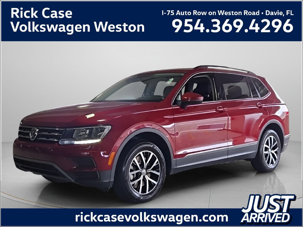 Certified 2021 Volkswagen Tiguan SE w/ Panoramic Sunroof Package FWD image 1