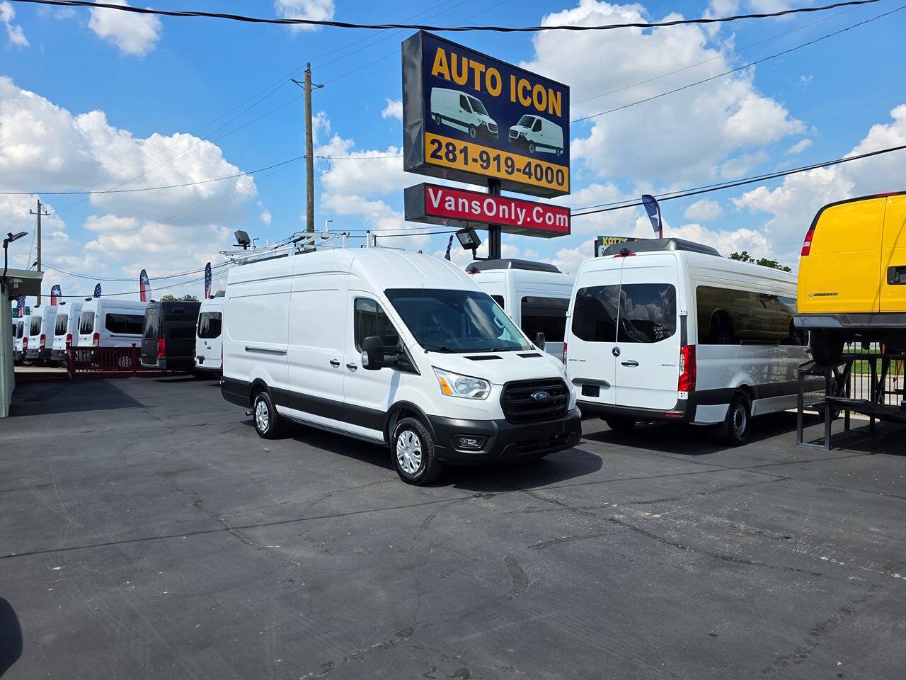 Used 2021 Ford Transit 350 148 High Roof Extended w/ Exterior Upgrade Package RWD image 29