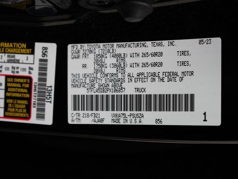 Used 2023 Toyota Tundra SR5 w/ TRD Sport Package AWD/4WD image 35