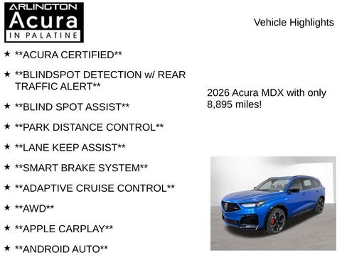 Certified 2026 Acura MDX Type S AWD/4WD image 7