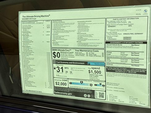 New 2026 BMW 430i 430i w/ M Sport Package image 29