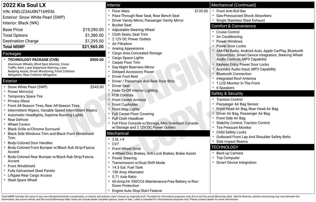 Used 2022 Kia Soul LX w/ Technology Package FWD image 41