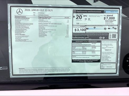 New 2026 Mercedes-Benz GLE 53 AMG GLE 53 AMG image 13